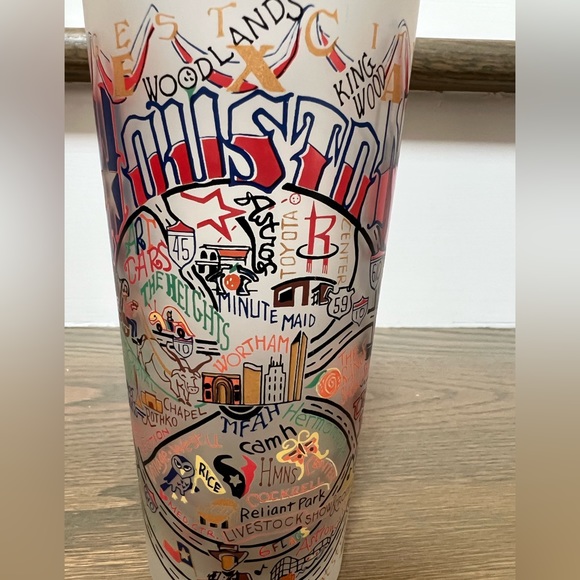 CAT STUDIO 2008 HOUSTON FROSTED DRINKING GLASS - Picture 2 of 6